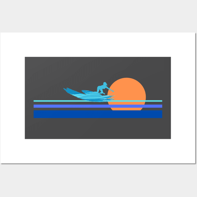 Abstract Surfer Wall Art by FNRY